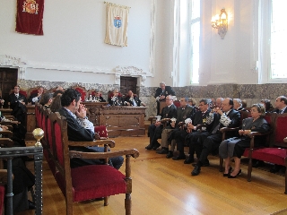El presidente del TSXG, Miguel Ángel Cadenas, durante el acto